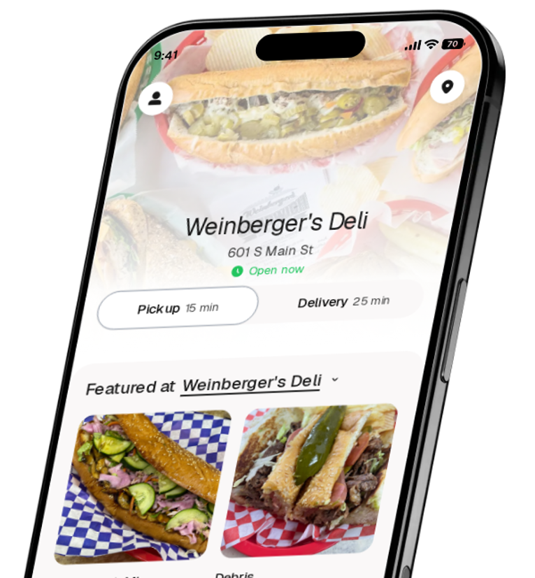 Weinberger's Deli app preview